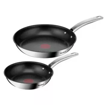 Kepimo indų rinkinys Tefal Intuition B817S255 – nerūdijančio plieno keptuvės 20 cm ir 26 cm