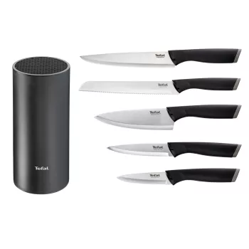 Peilių rinkinys Tefal K2216S74 – nerūdijančio plieno ašmenys, 20 cm, 5 dalių