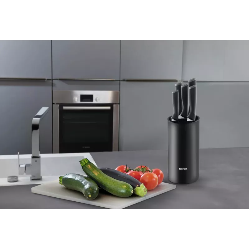 Peilių rinkinys Tefal K2216S74 – nerūdijančio plieno ašmenys, 20 cm, 5 dalių