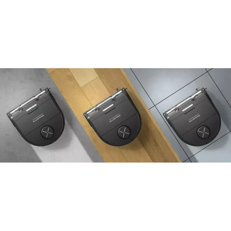 Robotinis dulkių siurblys Rowenta X-Plorer RR9465WH – bekontaktis, D formos, 0,35 L talpa, 120 min veikimo laikas, Li-Ion, juodas