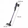 Rowenta RH6A31 2-in-1 belaidis dulkių siurblys, sausas valymas, be maišelio, 140 W, juoda, violetinė