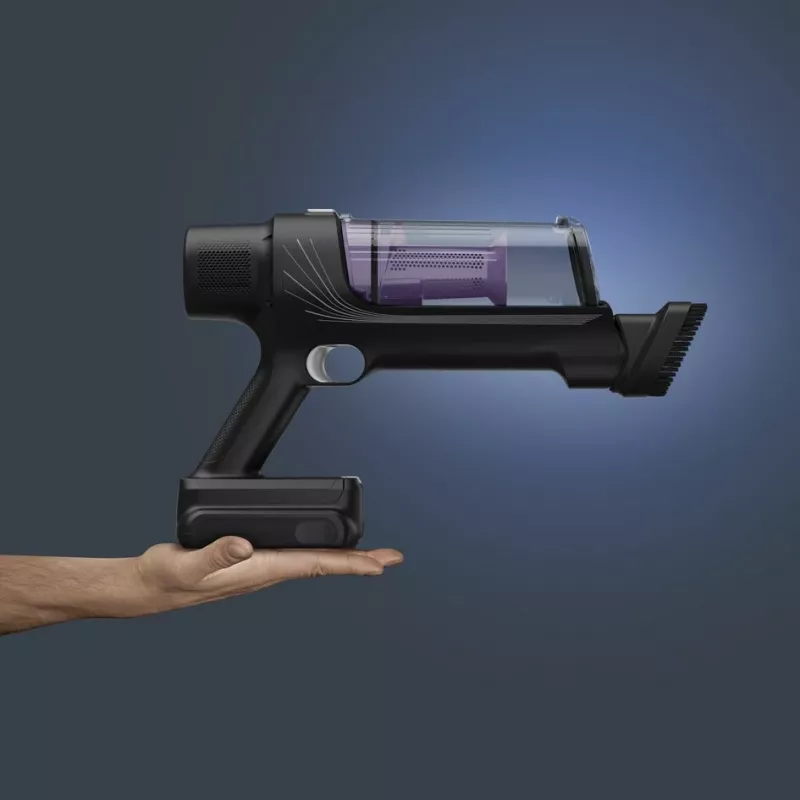 Rowenta RH6A31 2-in-1 belaidis dulkių siurblys, sausas valymas, be maišelio, 140 W, juoda, violetinė
