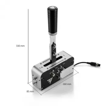 Rankinis stabdis Thrustmaster 4060306 USB juodas sidabrinis PC PS4 PS5 Xbox