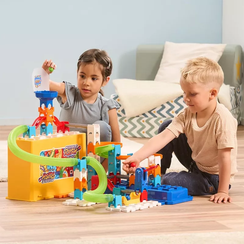 Konstruktorius VTech Marble Rush M400 — 80 dalių, interaktyvus rutuliukų labirintas