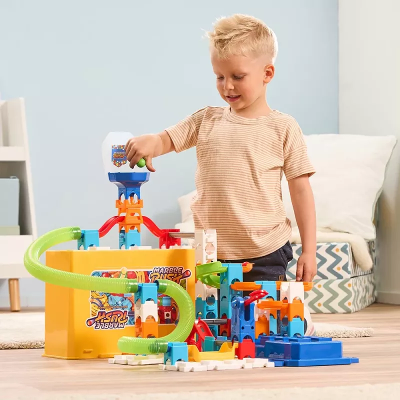 Konstruktorius VTech Marble Rush M400 — 80 dalių, interaktyvus rutuliukų labirintas