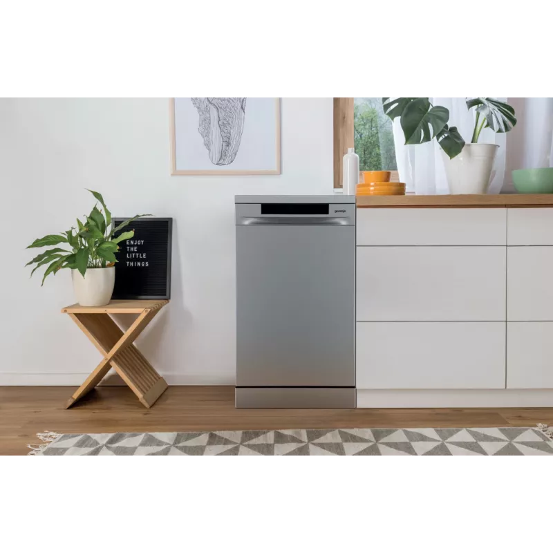Gorenje GS541D10X Laisvai pastatoma siaura indaplovė 11 komplektų