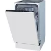 Indaplovė Gorenje GV561D10 BK070, visiškai įmontuojama, siaura (45 cm), balta, juoda, su mygtukais