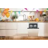 Indaplovė Gorenje GV561D10 BK070, visiškai įmontuojama, siaura (45 cm), balta, juoda, su mygtukais