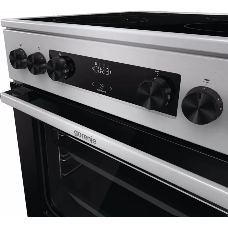 Gorenje GECS6C70XC laisvai pastatoma viryklė su elektrine spirale, nerūdijantis plienas