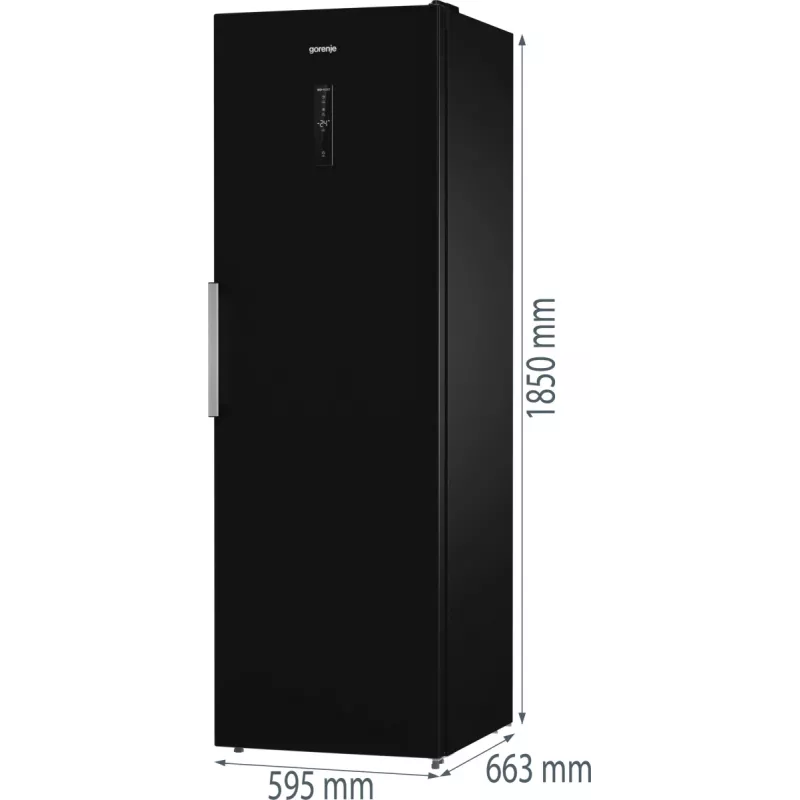 Šaldiklis Gorenje G600 FN619EABK6 H247B, 280 L, 12,6 kg/24h, SN-N, No Frost, E, Juodas