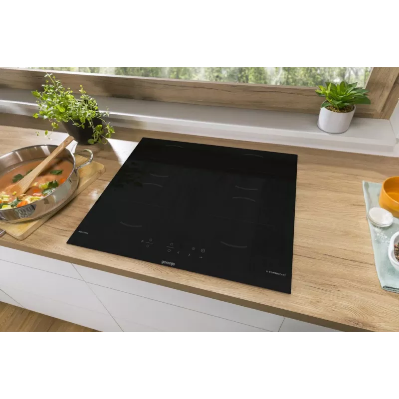 Gorenje GI6401BCE RAL9017 indukcinė kaitlentė, juoda, įmontuojama, 59,5 cm, 4 zonos