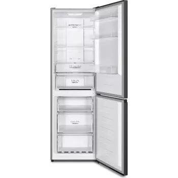 Gorenje kombinuotas šaldytuvas NRK619CABXL4, 304 L, 6 kg/24h, C klasė, Fresh Zone skyrius, juodas