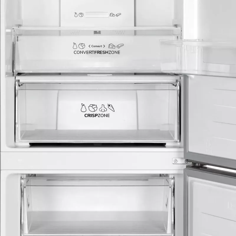 Gorenje kombinuotas šaldytuvas NRK619CABXL4, 304 L, 6 kg/24h, C klasė, Fresh Zone skyrius, juodas