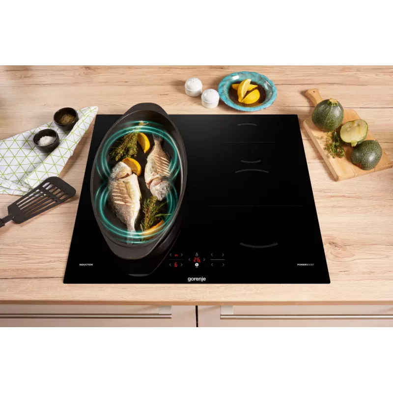 Gorenje GI6421BSC indukcinė kaitlentė, juoda, įmontuojama, 59,5 cm, 4 zonos
