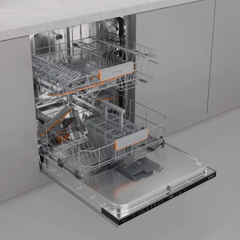 Gorenje GV642C65 pilnai įmontuojama indaplovė, 14 komplektų