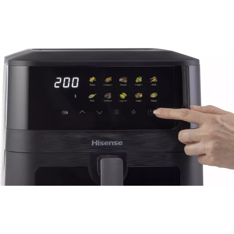 Hisense HAF2100DCD Oro gruzdintuvė 7,7 L 2100 W Juoda