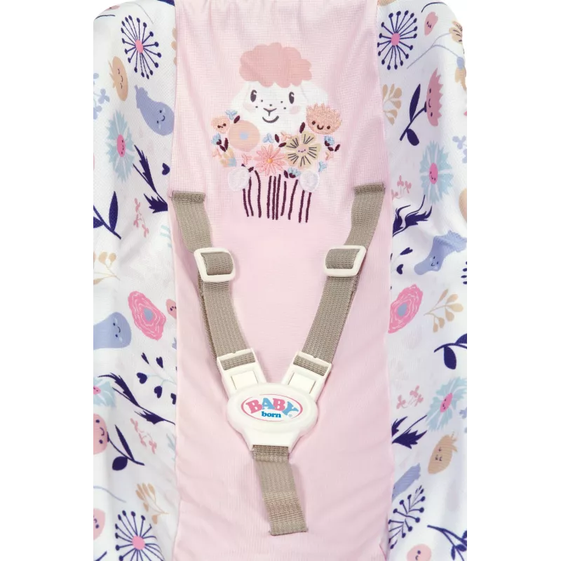 BABY born Comfort Seat Flower – automobilinė kėdutė lėlei