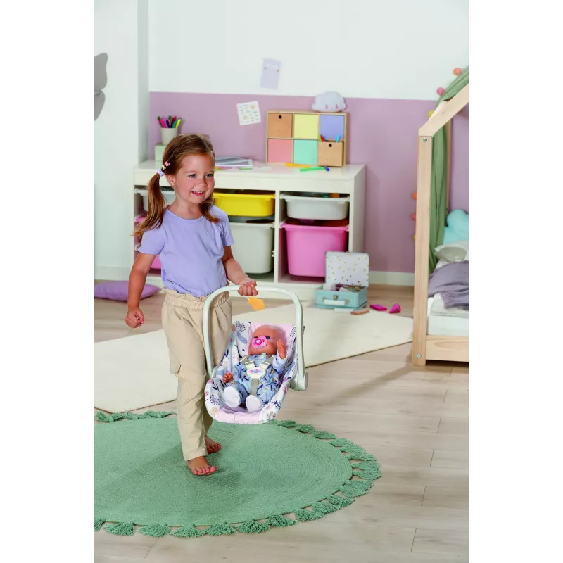 BABY born Comfort Seat Flower – automobilinė kėdutė lėlei