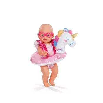 BABY born Plaukimo komplektas Vienaragis 43 cm, lėlės maudymosi kostiumėlis, 3 m.