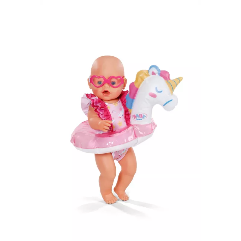 BABY born Plaukimo komplektas Vienaragis 43 cm, lėlės maudymosi kostiumėlis, 3 m.