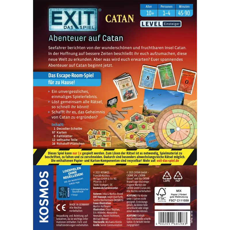 Kosmos EXIT - Das Spiel Kortų Žaidimas Strateginis