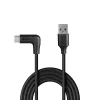 Lindy 1,5 m USB 3.2 tipo A į C laidas, 90° stačiu kampu, 10 Gbps