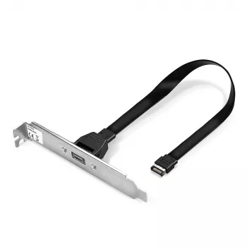 Lindy Single Port USB 3.1 Gen 2 Type C galinė plokštė, 0.45 m, USB A, vyriškas, vyriškas, 0 - 65 °C, 0 - 70 °C