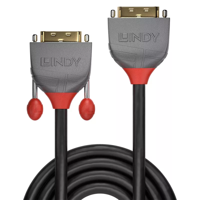 Lindy 2m DVI-D Dual Link prailginimo laidas, Anthra Line