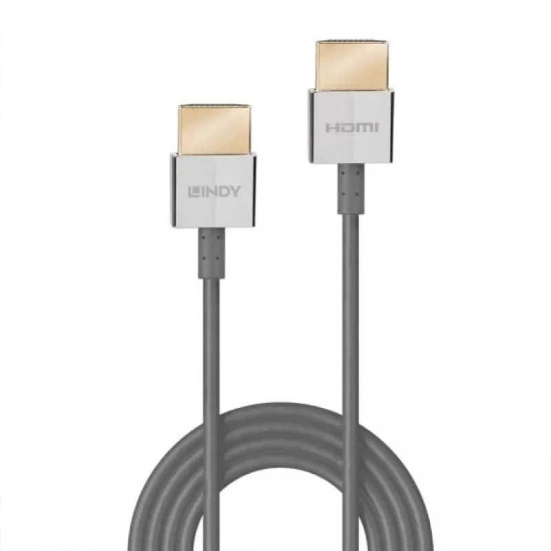 Lindy Ultra High Speed HDMI Slim laidas 0,5 m, 48 Gbit/s, baltas