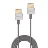 Lindy Ultra High Speed HDMI Slim laidas 1 m, HDMI A (standartinis) – HDMI A (standartinis), 48 Gbit/s, baltas