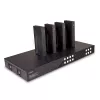 Lindy 150 m Cat.6 4x4 HDMI 4K60 HDBaseT matricinis prailgintuvas, 3840 x 2160 pikselių, AV siųstuvas ir imtuvas, laidinis, juodas