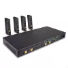 Lindy 150 m Cat.6 4x4 HDMI 4K60 HDBaseT matricinis prailgintuvas, 3840 x 2160 pikselių, AV siųstuvas ir imtuvas, laidinis, juodas