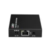 Lindy HDMI, KVM ir IR per IP plėtiklis, imtuvas ir siųstuvas, 150 m, Cat5e/Cat6, juodas, metalinis
