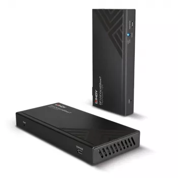 Lindy 150m Cat.6 DisplayPort 1.2, USB, IR ir RS-232 HDBaseT KVM prailgintuvas