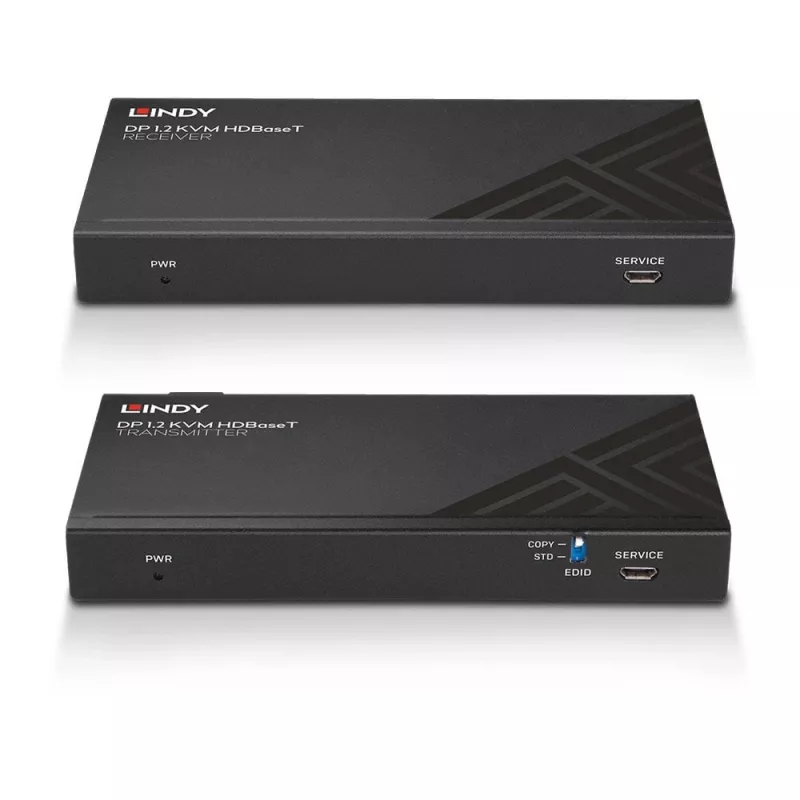 Lindy 150m Cat.6 DisplayPort 1.2, USB, IR ir RS-232 HDBaseT KVM prailgintuvas