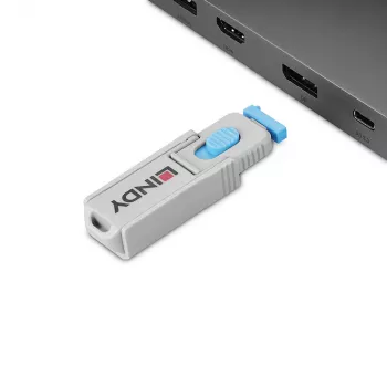 Lindy 40325 mėlynas DisplayPort prievado blokatorius (ABS, 10 vnt.)