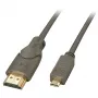 Lindy 0,5 m greitasis Micro HDMI į HDMI laidas, 0,5 m, HDMI A tipo (standartinis), HDMI D tipo (Micro), 3D, 10,2 Gbit/s, juoda