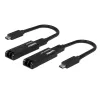 Lindy 100m šviesolaidinis USB 3.2 Type C prailgintuvas, tinklo siųstuvas ir imtuvas, 100 m, 10000 Mbit/s, pluoštas, USB 3.2 Gen 1 (3.1 Gen 1) Type-C, juoda