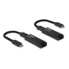 Lindy 100m šviesolaidinis USB 3.2 Type C prailgintuvas, tinklo siųstuvas ir imtuvas, 100 m, 10000 Mbit/s, pluoštas, USB 3.2 Gen 1 (3.1 Gen 1) Type-C, juoda
