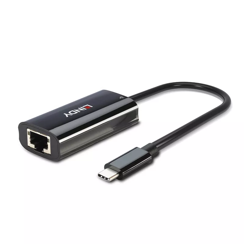 Lindy 43328 USB Type-C į Gigabit Ethernet adapteris, juodas