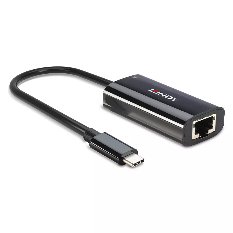Lindy 43328 USB Type-C į Gigabit Ethernet adapteris, juodas