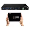 Lindy 4x4 USB 3.2 Gen 1 matricos jungiklis, 5 Gbit/s, juodas, metalinis, sukamasis, CE, FCC, RoHS ir REACH, USB Type-A, USB Type-B