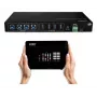 Lindy 4x4 USB 3.2 Gen 1 matricos jungiklis, 5 Gbit/s, juodas, metalinis, sukamasis, CE, FCC, RoHS ir REACH, USB Type-A, USB Type-B