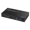 Lindy 100m Cat.6A 2 Host USB 3.2 Gen 1 HDBaseT ilgintuvas, tinklo siųstuvas ir imtuvas, 100 m, 480 Mbit/s, Cat6a, VS6320, fosforinis bronza