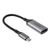 Lindy 43428 vaizdo kabelio adapteris 0,15 m USB Type-C HDMI pilka