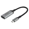 Lindy 43428 vaizdo kabelio adapteris 0,15 m USB Type-C HDMI pilka