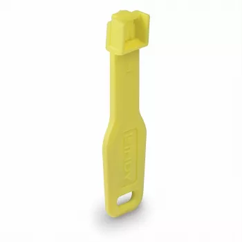 Lindy RJ45 prievadų užraktai geltoni, 10 vnt. + 1 raktas