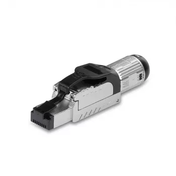Lindy RJ-45 Cat.6/6A Belaidis Lauko Kištukas, RJ45, Juodas, Sidabrinis, Metalas, CE, REACH, RoHS, UKCA, 240 g, 133 mm