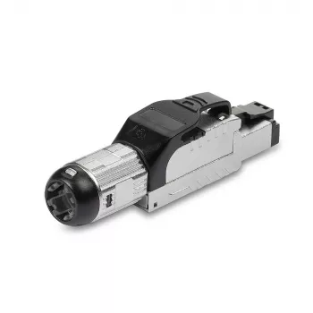 Lindy RJ-45 Cat.6/6A Belaidis Lauko Kištukas, RJ45, Juodas, Sidabrinis, Metalas, CE, REACH, RoHS, UKCA, 240 g, 133 mm