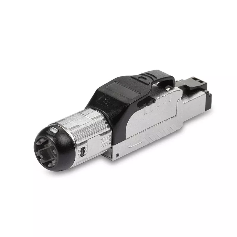 Lindy RJ-45 Cat.6/6A Belaidis Lauko Kištukas, RJ45, Juodas, Sidabrinis, Metalas, CE, REACH, RoHS, UKCA, 240 g, 133 mm